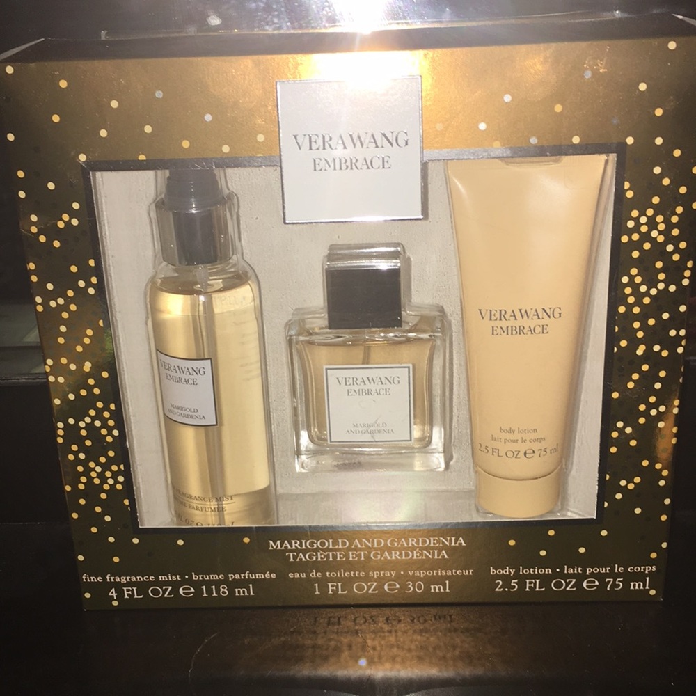 Vera wang embrace marigold set. Mist, spray, lotio